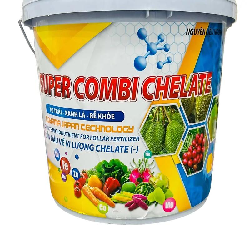 Phân Bón Lá Super Combi Chelate. Xô 5Kg Pha 20.000 lít Nước. Bổ Sung Trung vi Lượng Cho Cây Trồng