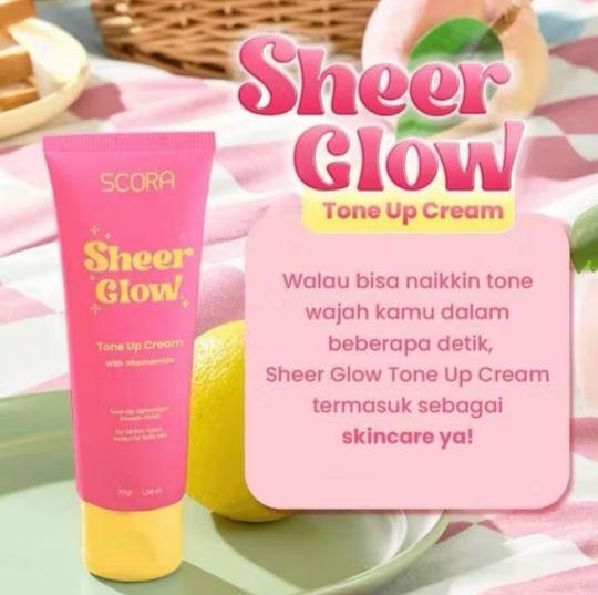 Scora sheer glow tune up cream 20gr niacinamide