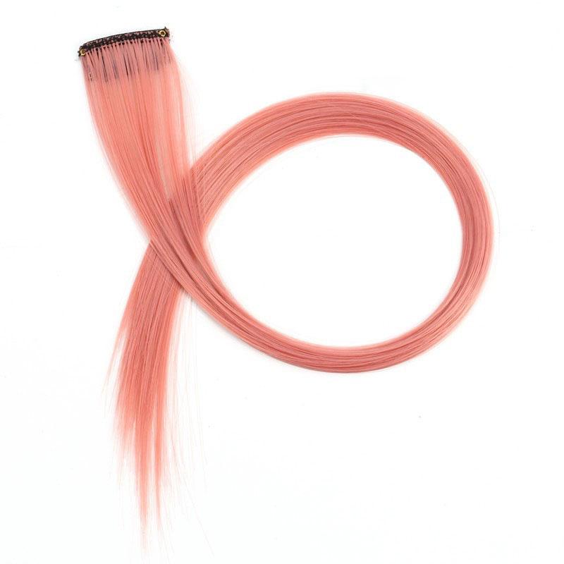 Potongan rambut palsu berwarna tanpa kesan dan simulasi rambut yang tidak kelihatan, sutera suhu tinggi, cangkuk telinga, sambungan rambut Extensions Hair Hair Extensions 8
