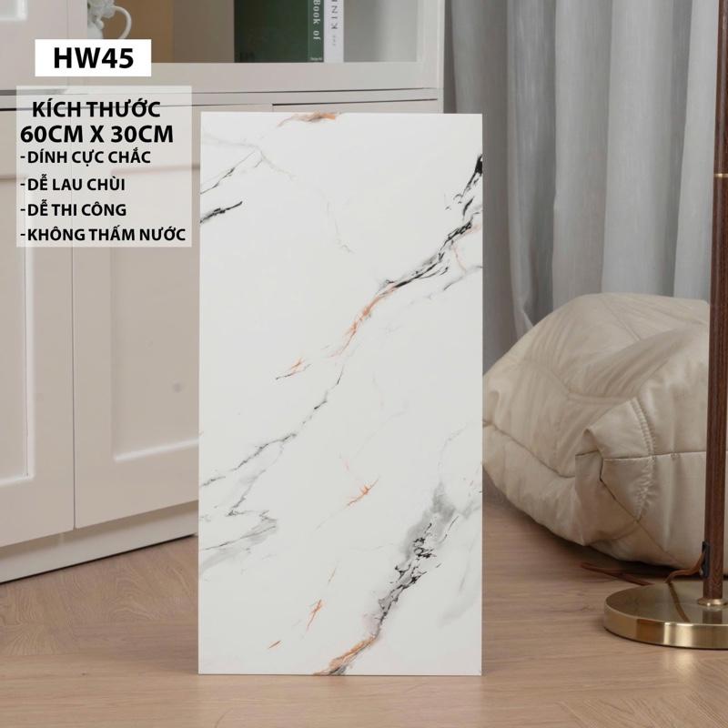 Sét 50 Tấm Xốp Dán Tường Chất Liệu PVC Vân Đá, Sẵn Lớp Keo Tráng Nhôm Chỉ Cần Bóc Dán Trang Trí, Cách Nhiệt, Chống Nước Dễ Vệ Sinh Lau Chùi Độ Bền Cao KT 60x30 dày 2.5 li