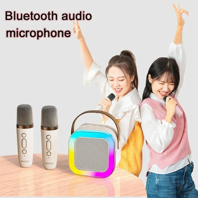 MINI KARAOKE BLUETOOTH SPEAKER【COD】K12 [SPEAKER LAMPU  + MIC ],  K1 [SPEAKER + MIC ] ,K52 [SPEAKER LAMPU 360 +MIC] 5