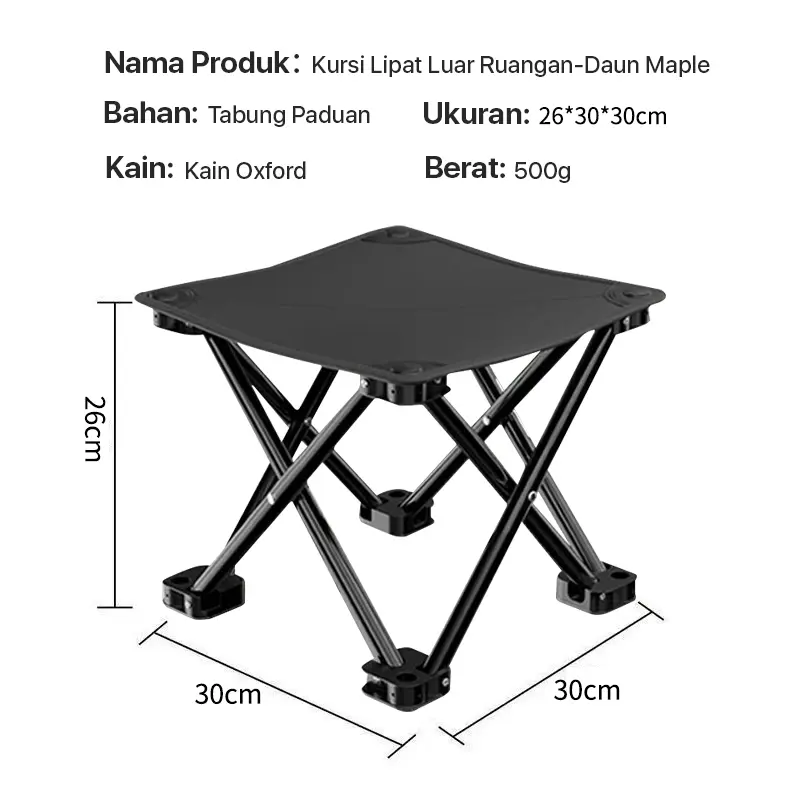 Hidup Mewah Kursi Lipat Outdoor Serbaguna Portable Kursi Lipat Mancing Mini 7