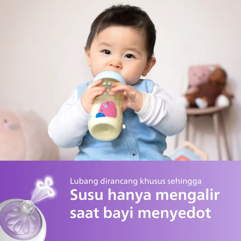Philips Avent | Botol Susu Bayi | PPSU Natural Response | Dot Seperti Payudara Ibu & Tahan Hingga 180°C | 125 ml | Single | SCY940/01 3
