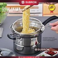 Gambar [EKSKLUSIF CECEKETARKETIR] SUBRON Panci 22cm Deep Fryer Rebus Kukus goreng Steam Saringan Multifungsi 3in1 Stainless tempat goreng sekaligus tirisan Gambar - MODEL A dari SUBRON KITCHENWARE Kab. Bandung 4 Tokopedia