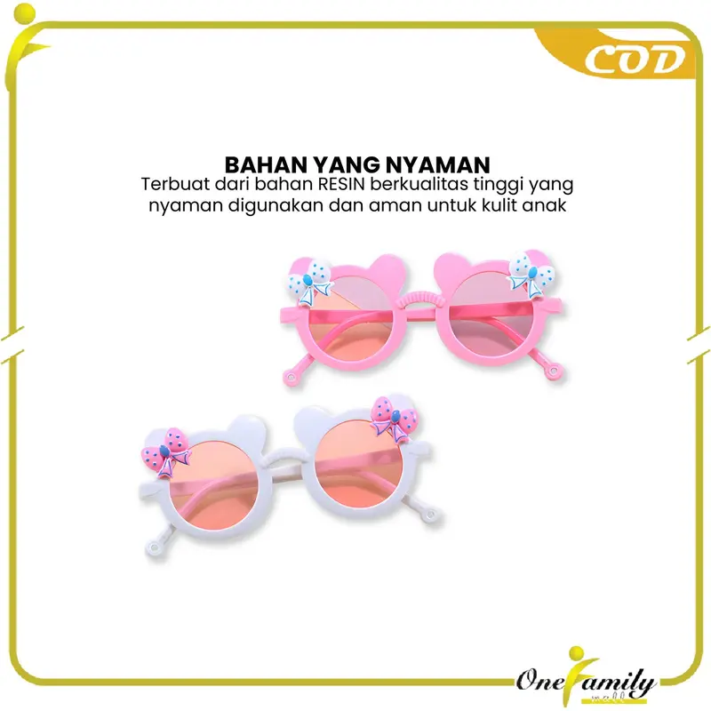 [COD] OFM C1129 Kacamata Hitam Anak Imut Anti Radiasi Sunglasses Kids 4