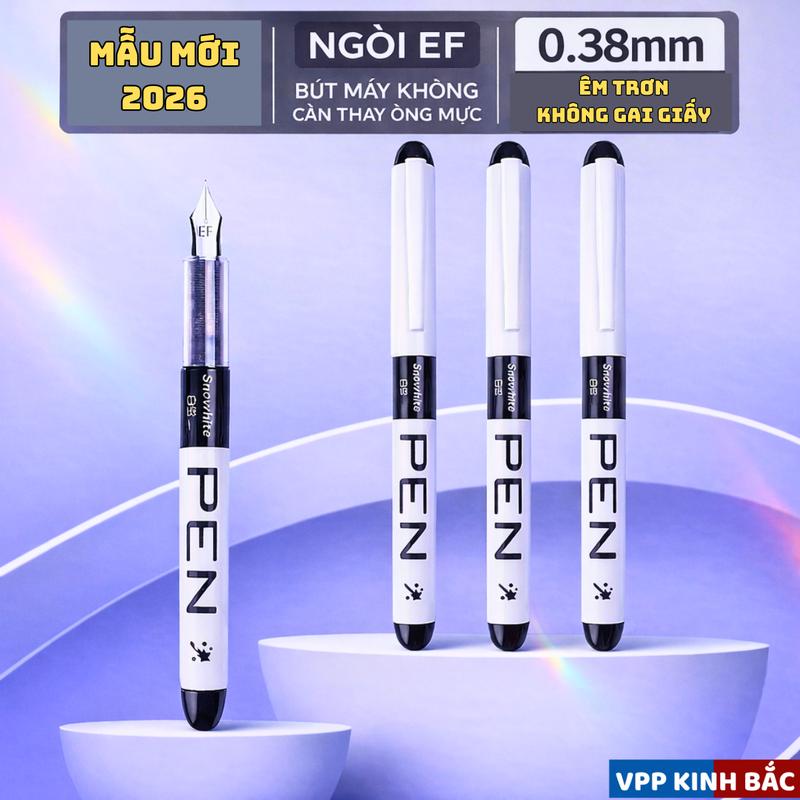 Bút Máy Mực Gell #F 34-1 cho HS Tiểu Học Ngòi EF 0.38mm Thân Bút Nhựa PP Nhẹ Dung Tích Lớn 1 bút viết được 20 ngày Viết êm trơn Bền Bỉ Chất Lượng Cao Mới 2026