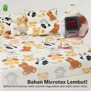RAJA RIZKY CHIKAY Sprei Set Bahan Mi e Lembut Sprei 3 Ukuran Motif Lucu - SED205-120CM