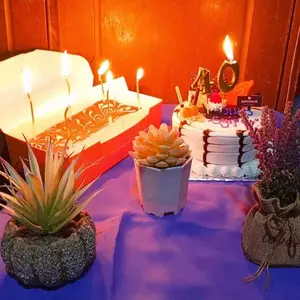 [6pcs] Lilin Chrome Curly Panjang/Lilin Spiral Twist/Lilin Ulang Tahun/Birthday Candle
