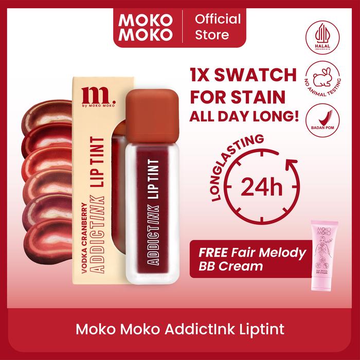 Gambar [Special Bundle] Moko Moko Addictink Lip Tint FREE BB Cream - Apricot Brandy, Fair dari Moko Moko Official Kota Administrasi Jakarta Pusat Tokopedia