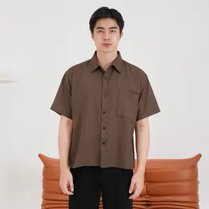 HAIBRO - Kemeja Nolan Boxy Oversized Lengan Pendek