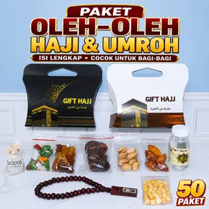 Dus Jin-Jing Oleh-Oleh Haji & Umroh | Paket Souvenir Premium & Lengkap | Isi 50 Pcs