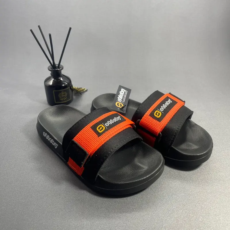 cowok Sandal slide anak sandal Slip ON Anak Dewasa Ukuran 26-43 Distro Premium Fashion Sendal Sandals & Flip Flops Synthetic rafathar selop Ujung Terbuka Tanpa Hak karet Rubber Ujung Bundar baim solobong 2