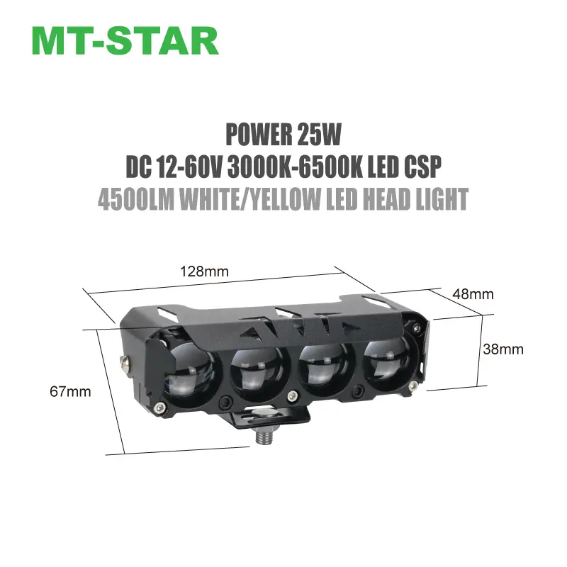 MT-STAR Lampu Tembak Sorot SQL 4 Lensa Plus Devil d2 d3 Original MTSTAR Universal Untuk Car/Motorcycle Car 4