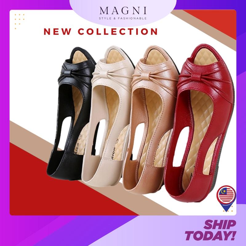 READY STOCK Sandals Women Summer Medium Heel Fashion Simple Soft ...