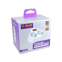Gambar Steker Adaptor Plug V-GeN VST-04 Socket With On Off Button 2 Lubang 360W SNI dari Intact Official Store Kota Administrasi Jakarta Pusat 2 Tokopedia