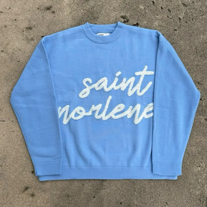 Saint Norlene - Soft Blue Signature Knitwear