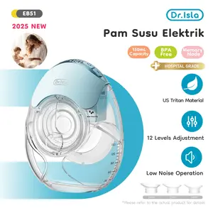 【Gratis】Dr.isla pompa asi elektrik pumping handsfree pompa asi untuk bayi pompa asi elektrik recommended Digunakan secara dua sisi. EB51
