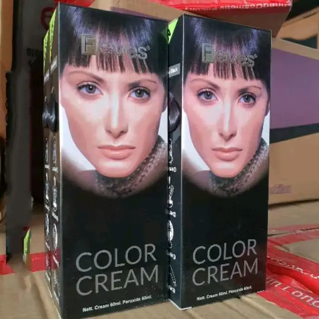 FEVES Hair Color Cream 60 mL | Semir Rambut Feves