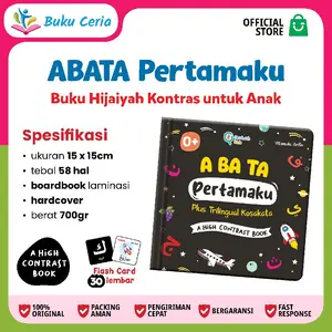 Best Seller ABATA PERTAMAKU Board Books Wipe Clean Tulis Hapus || Abata Pertamaku II Buku Edukasi anak 1-3 tahun II Hijaiyah Pertamaku  II Buku Hijaiyah Kontras Bayi & Balita