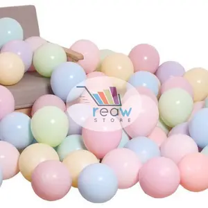 PER 10 Pcs Balon Latex Karet Doff Metalik Pastel Aneka Warna Per Pcs TERMURAH