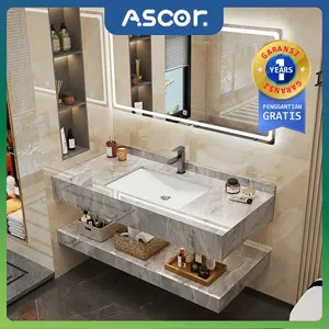 ASCOR Cabinet Wastafel Wastafel Kabinet Set Rock Beam Stone kabinet kamar mandi wastafel cabinet Kabinet Wastafel Kamar