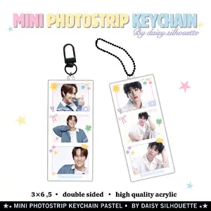 KEYCHAIN MINI PHOTOSTRIP PASTEL || GMMTV REVENGED LOVE || ACRYLIC KEYCHAIN || GANTUNG KUNCI AKRILIK || GANTUNG CUSTOM || THAIBL || TIANXUNING ZIYU ZHANXUAN LIUXUANCHENG GEMINIFOURTH PONDPHWIN JOONGDUNK OHMNANON PERTHSANTA WILLIAMEST MILKLOVE NAMTANFILM