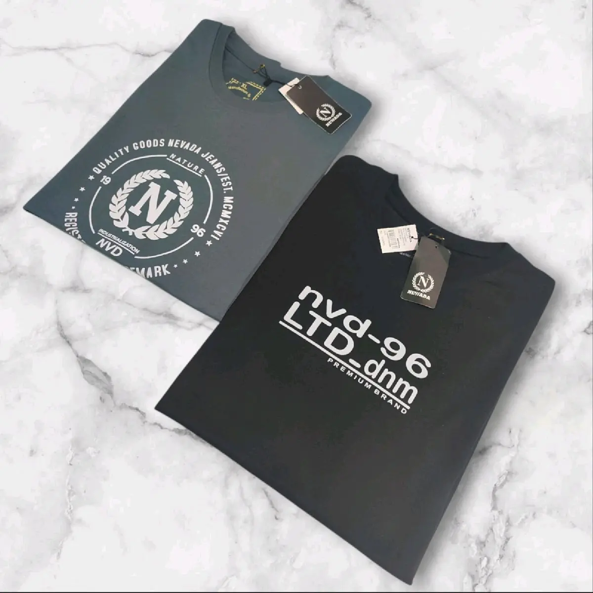 paket 2 pcs kaos NWD 50 ribuan size M L XL XXL XXXL termurah  Baju Oblong Pria Wanita Semi Katun Atasan