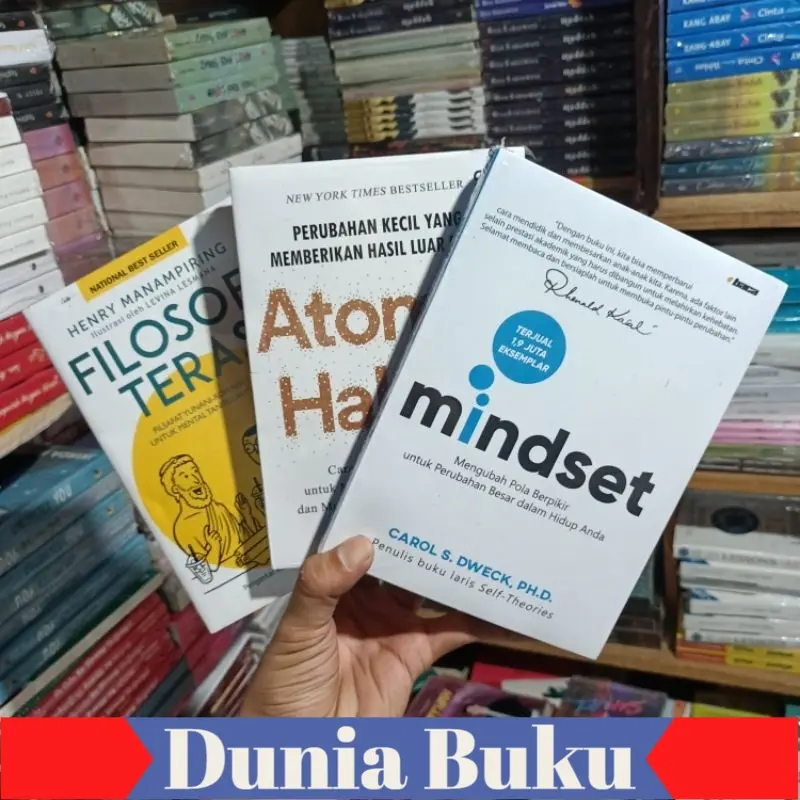 PAKET 3 BUKU - ATOMIC HABITS - MINDSET - FILOSOFI TERAS