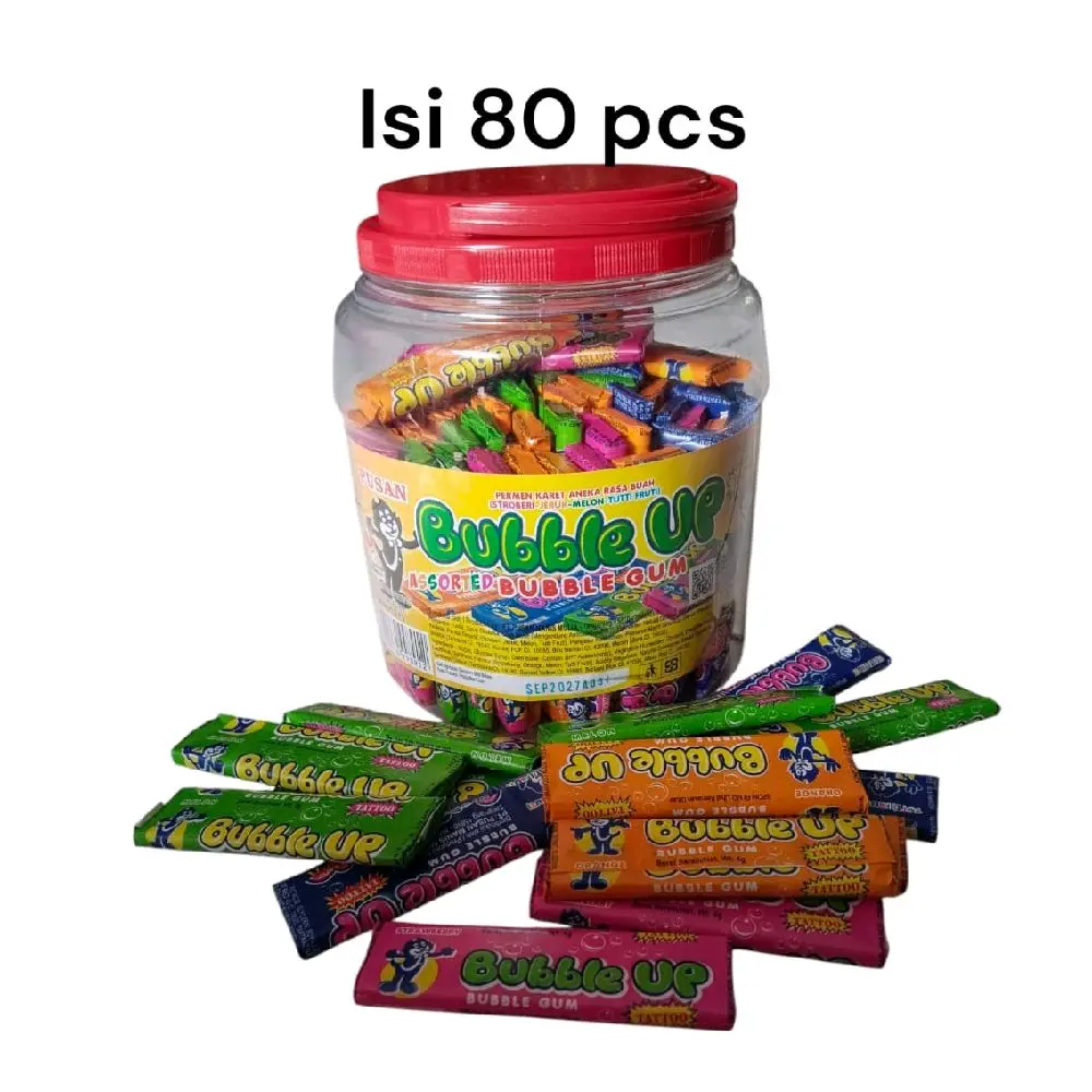 pusan permen karet babble up isi 80 pcs