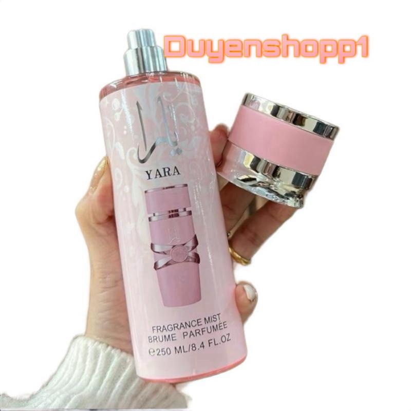 Xịt Thơm Body Nữ Dubai Yara - Hương Phấn Thơm Sang Trọng Mùi tiểu thư nhẹ nhàng -chai 250ml Nữ Women Nước Hoa Perfume