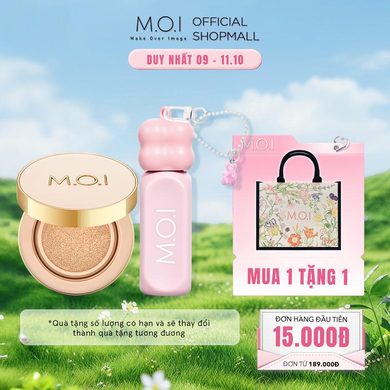 Bộ Đôi MOI Son Tint Bóng Gummy 3g Và Phấn Nước Premium Baby Skin Cushion 12g