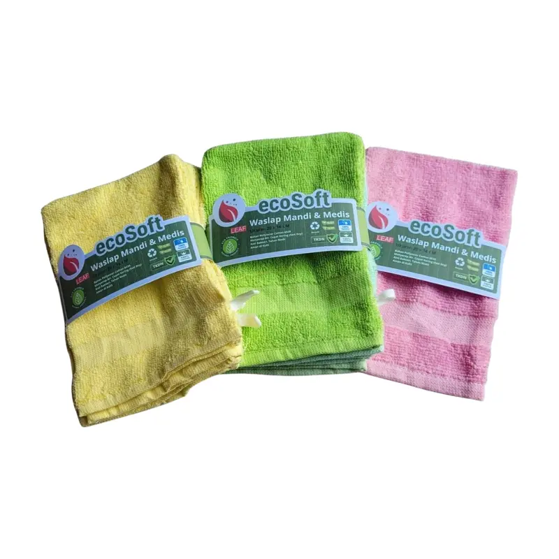 Waslap Ecosoft Eva's Leaf Standar Bayi dan Medis 1