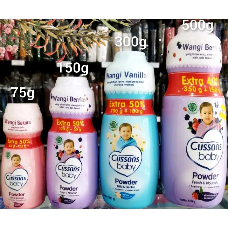 Bedak Cussons baby 350 + 150 all varian