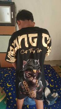 Product Review of Atasan Kaos T-Shirt Pria Distro Streetwear Motif CAT WORKING Warna Hitam Lengan Pendek Terbaru Bahan Katun from R**x 0