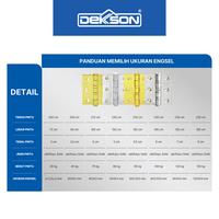 Gambar DEKKSON Nylon Hinge Engsel Kupu Kupu ESS Luxurious SUS 304 - 4X3X3Mm 2NB BP, null dari Dekkson Official Shop Kota Administrasi Jakarta Barat 2 Tokopedia
