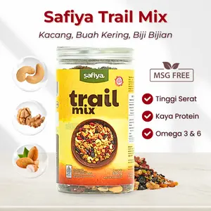 Trail Mix Safiya 600 Gram Premium | With Almond Mete Nut Seed Dried Fruit Makanan Ringan & Cemilan Enak