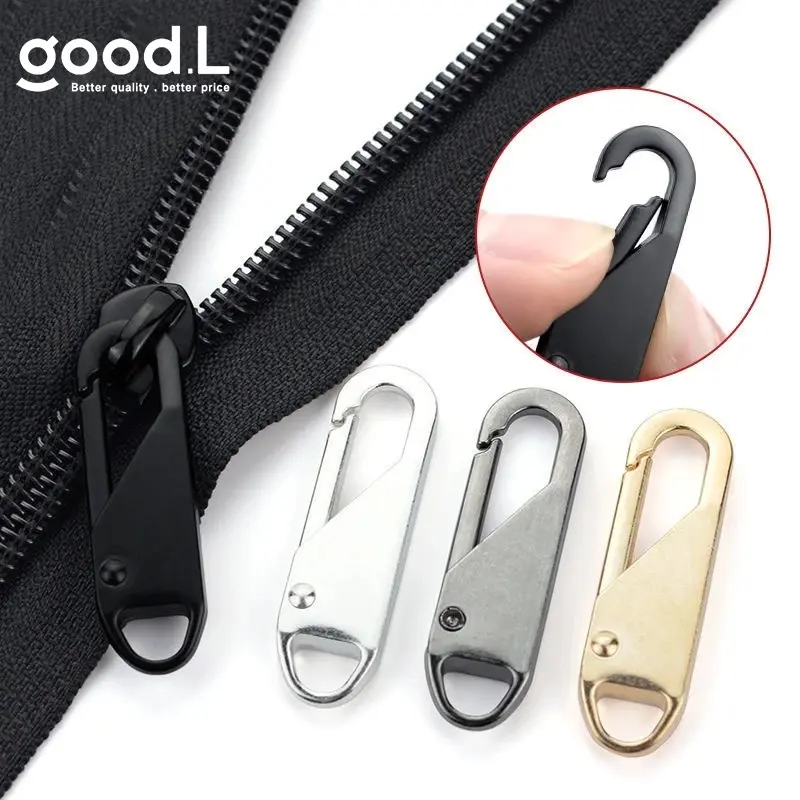 Đầu kéo dây kéo Tab Có Thể Tháo Rời Có Thể Tháo Rời cho túi và vải, Đầu dây kéo, Có thể tháo rời, để sửa chữa và thay thế