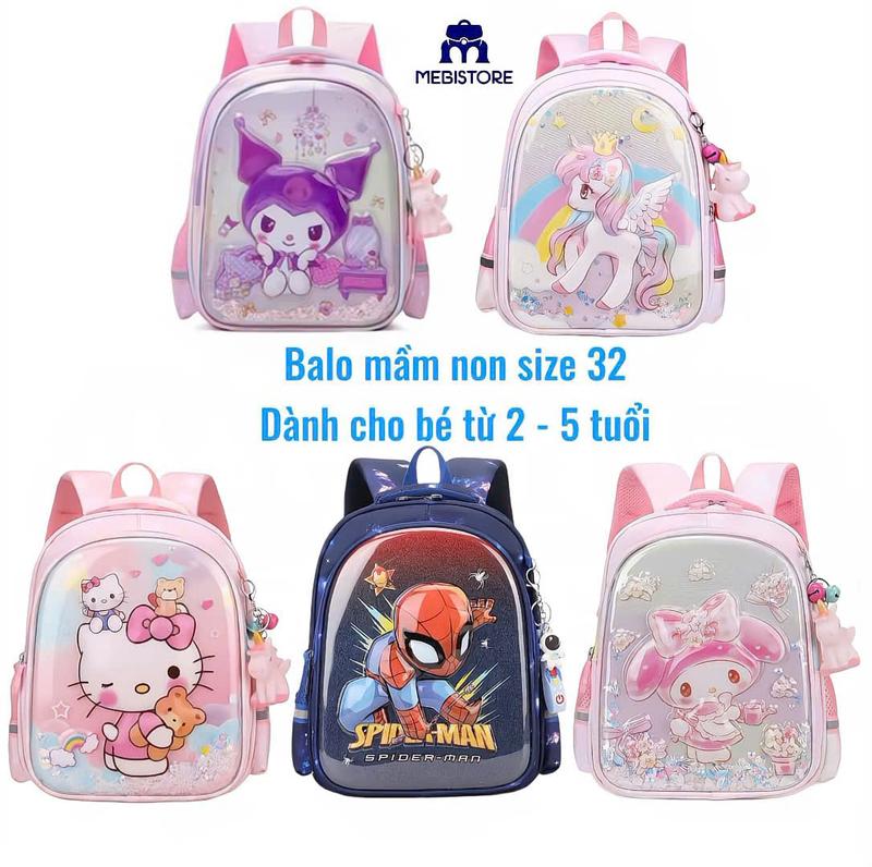  BALO MẦM NON HÌNH KUROMI  NGƯỜI NHỆN  MELODY ... CHO CÁC BÉ GÁI ĐI HỌC ĐI CHƠI 