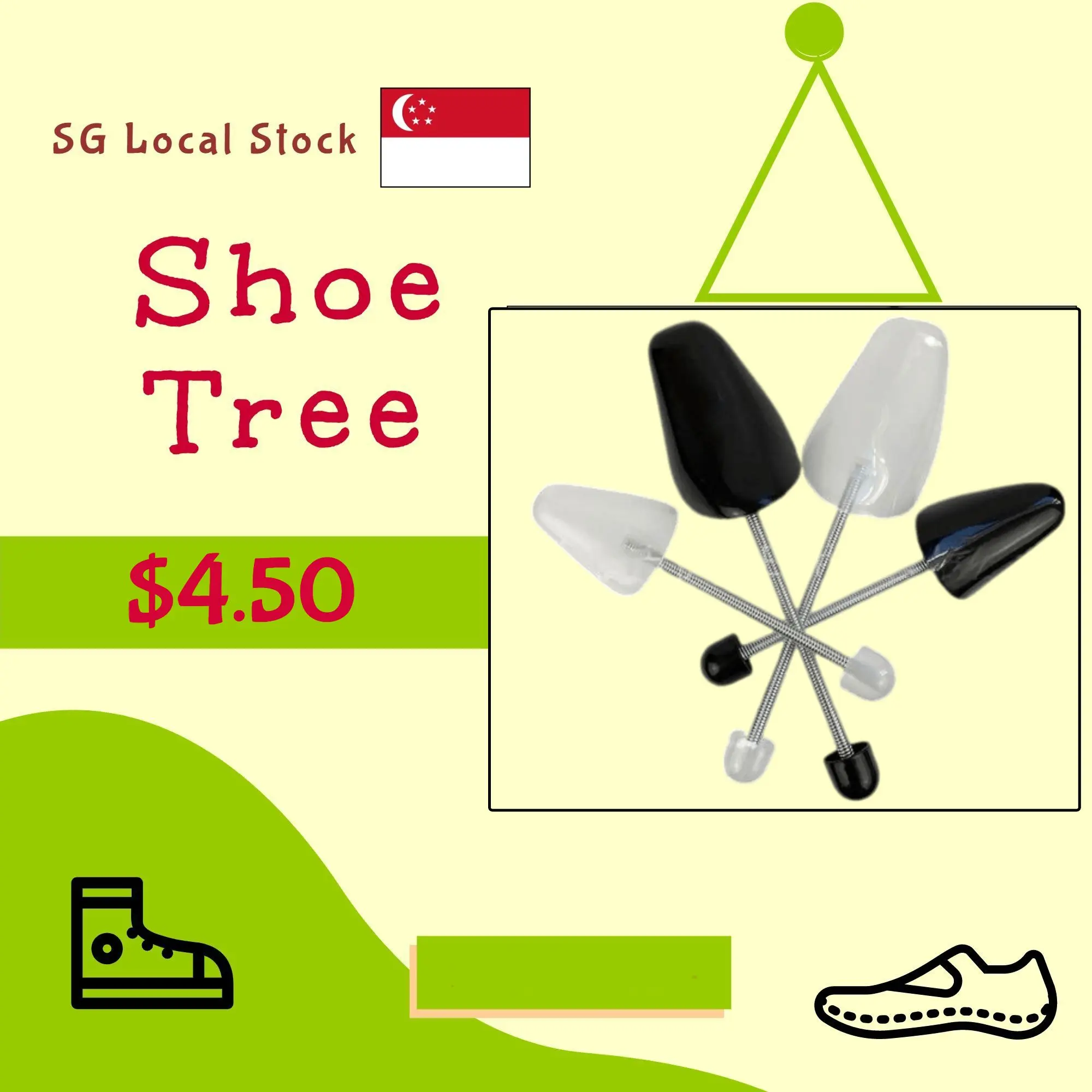 (SG STOCK) Shoe Tree For Sneakers (Plastic Spring) | Buy More For Cheaper