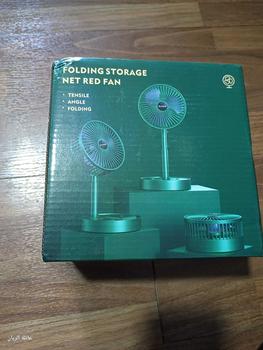 Product Review of Telescopic Folding Fan Rechargeable Mini Desk Fan / USB Portable Fan / Table Fan Strong Wind Quiet Adjustable Kipas from _**2 0