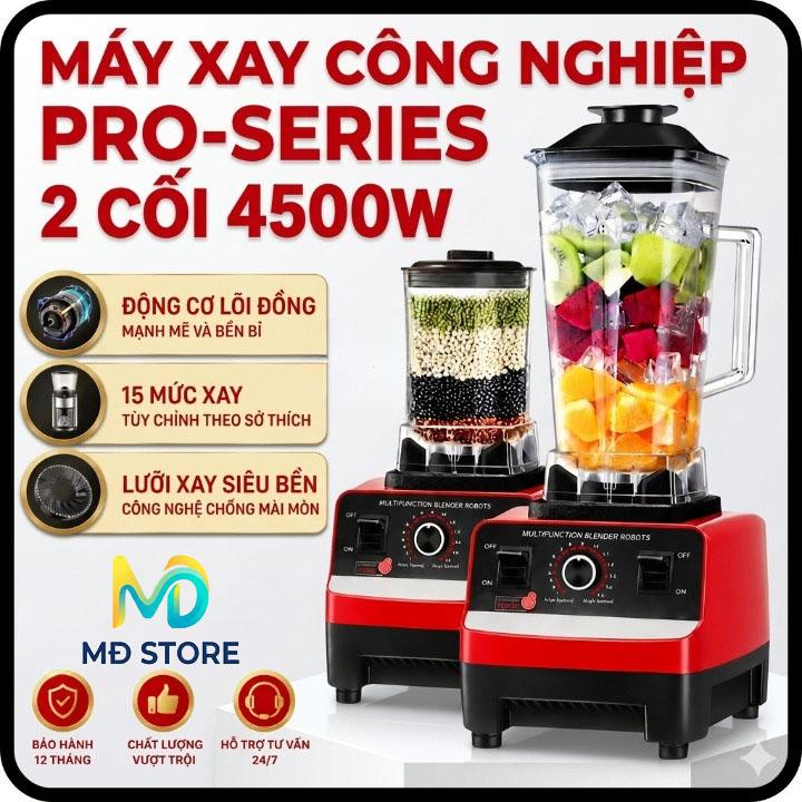 [DEAL LIVE ĐỘC QUYỀN] [TẶNG 2 CỐI XAY] Máy Xay Sinh Tố Đa Năng KAW SILVER CREST SC-1589Máy Xay Công Nghiệp 2 Cối Xay Công Suất 4500W