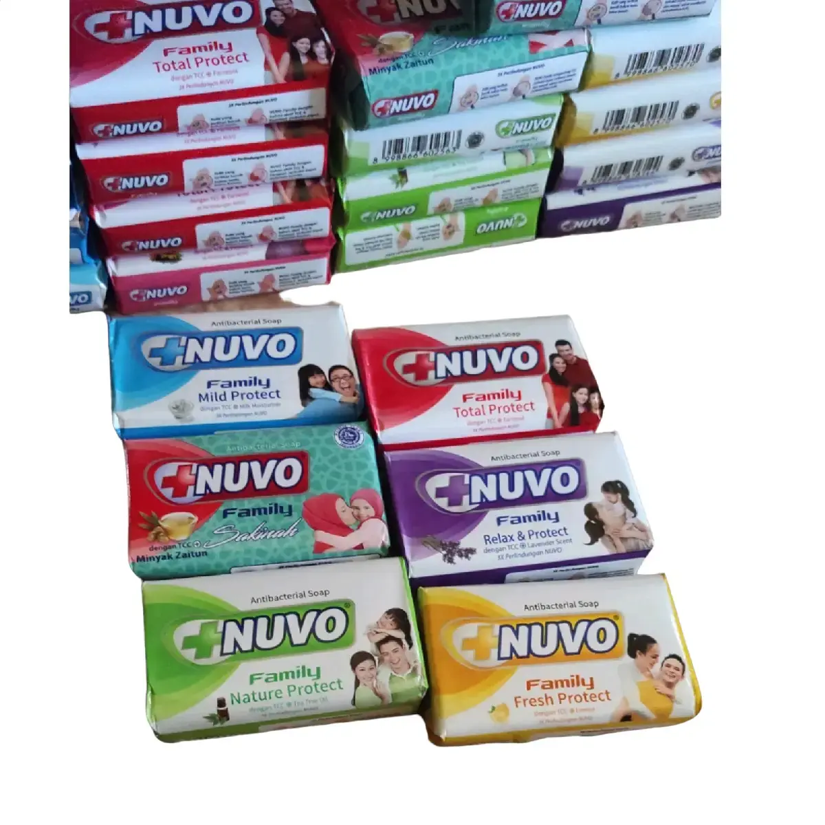 12pcs Sabun Batang Nuvo 72gr Random Mandi