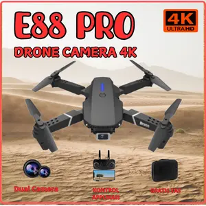 Drone E88 Pro  Kamera HD 4K, Desain Lipat Portabel, Stabilitas Tinggi, dan Mudah Dikendalikan untuk Pemula dan Profesional Camera