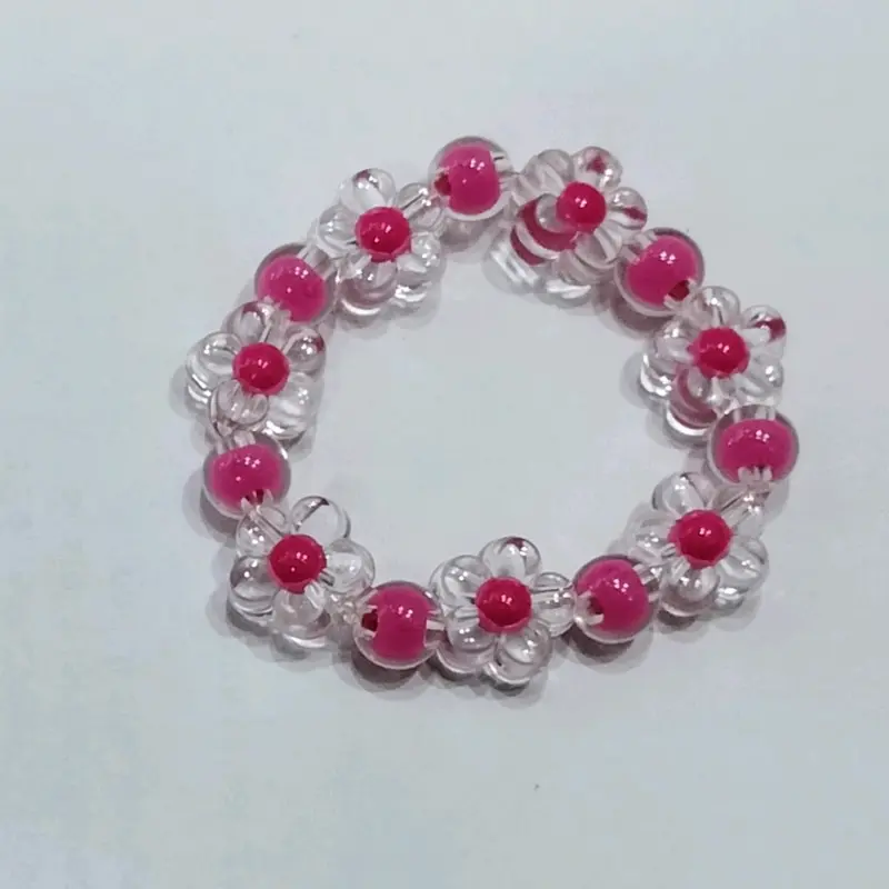 Gelang Bunga Daisy Anak Karet Elastis Clear Costume 1