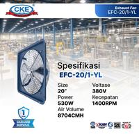 Gambar CKE Exhaust Fan EFC 20 Inch 220V Exhaust Dinding Exhaust Blower Gedung dari CKE Fan Official Kota Administrasi Jakarta Barat 3 Tokopedia