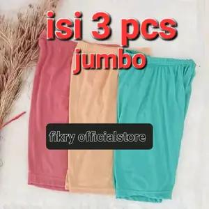 paket isi 3 pcs celana shot jumbo Shorts Pendek Wanita Santai Nyaman Karet