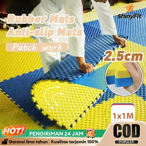 【ShinyFit】Karpet Taekwondo Matras Puzzle Matras Beladiri Anti-Selip untuk Foam Bermain karate Matras Anak Kerja Outdoor Raket