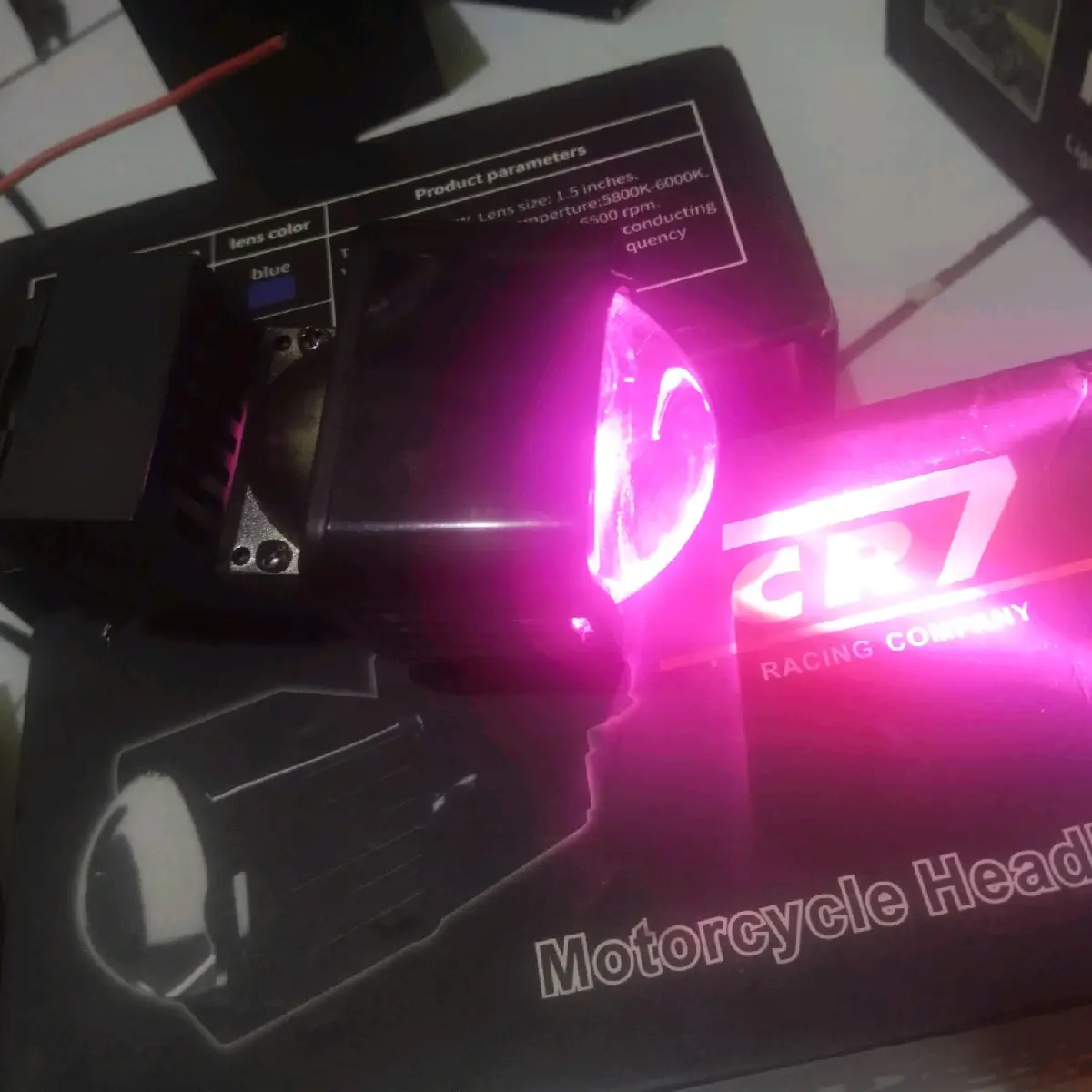projektor bi-led matrix x1 plus devil i bright 1.5 inch ze40 ze41 jauh dekat flat cut kipas pendingin