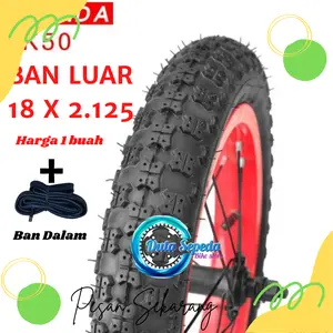 Ban luar Sepeda dan luar dalam ukuran 18 x 2.125