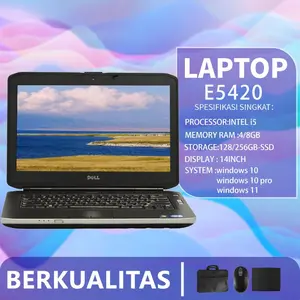 [Pre-owned] Laptop Dell Latitude E5420 E5450 Core i3/i5/i7 Ram 8G SSD 128/256/512GB bekas  Second/Bergaransi/Berkualitas Jaminan  Murah